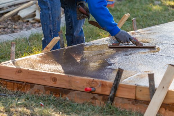 Patio Slab Construction in Eagle